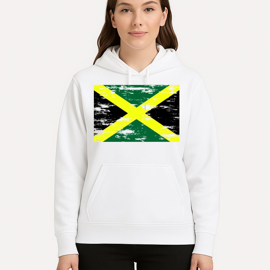 Jamaica Distressed Flag Hoodie