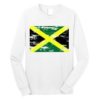 Jamaica Distressed Flag Long Sleeve Shirt