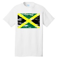 Jamaica Distressed Flag Tall T-Shirt