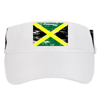 Jamaica Distressed Flag Adult Drive Performance Visor