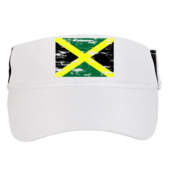 Jamaica Distressed Flag Adult Drive Performance Visor