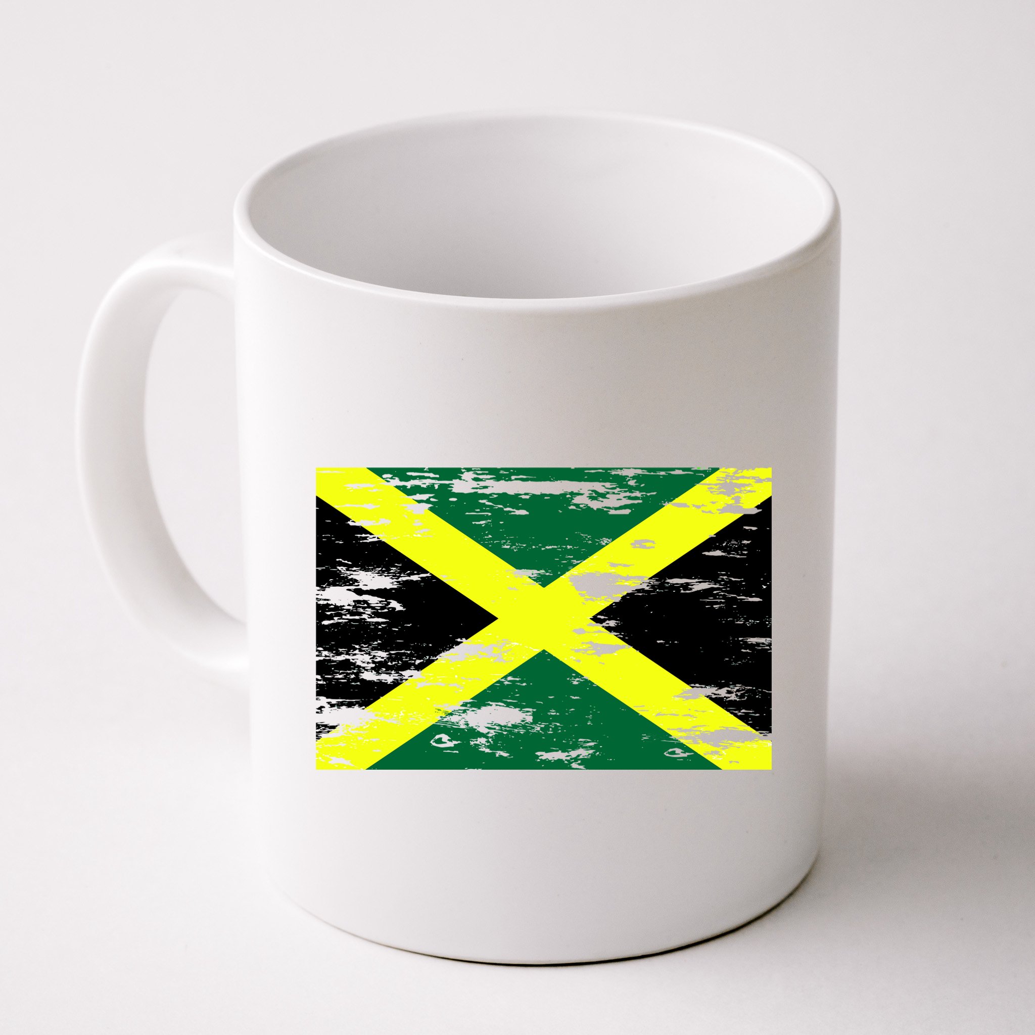 Jamaica Distressed Flag Mug