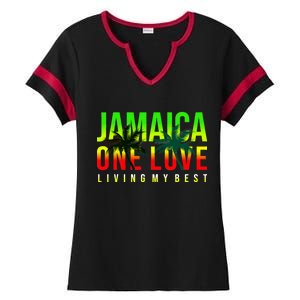 Jamaica One Love Ladies Halftime Notch Neck Tee