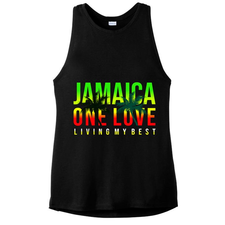Jamaica One Love Ladies PosiCharge Tri-Blend Wicking Tank