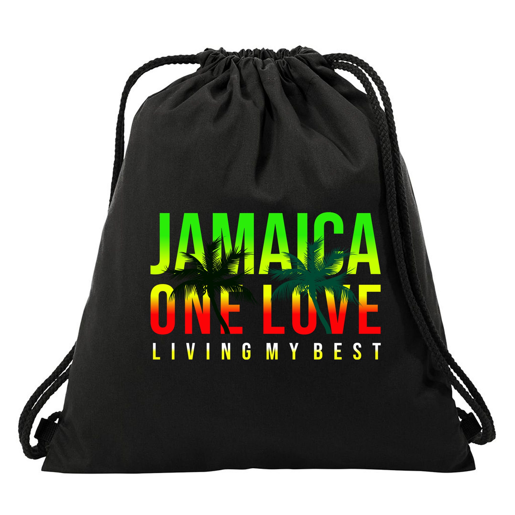 Jamaica One Love Drawstring Bag