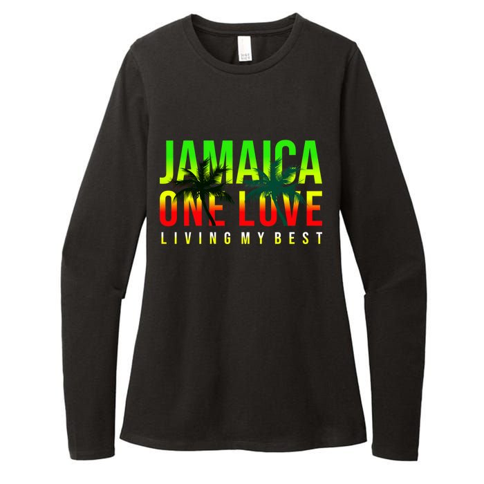 Jamaica One Love Womens CVC Long Sleeve Shirt