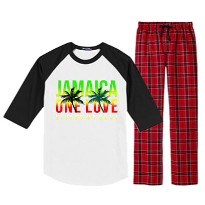 Jamaica One Love Raglan Sleeve Pajama Set