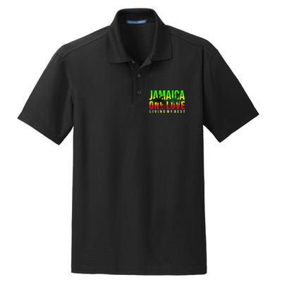 Jamaica One Love Dry Zone Grid Polo