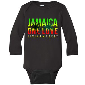 Jamaica One Love Baby Long Sleeve Bodysuit