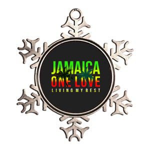 Jamaica One Love Metallic Star Ornament