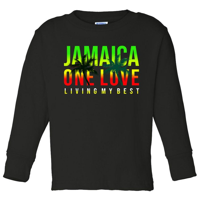 Jamaica One Love Toddler Long Sleeve Shirt