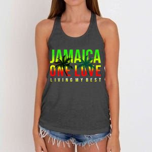 Jamaica One Love Women's Knotted Racerback Tank