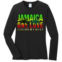 Jamaica One Love Ladies Long Sleeve Shirt