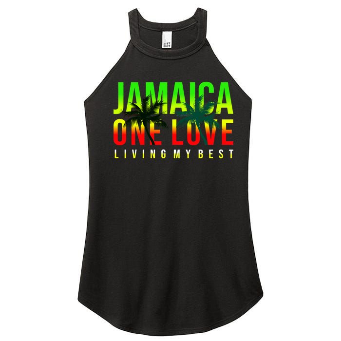 Jamaica One Love Women's Perfect Tri Rocker Tank