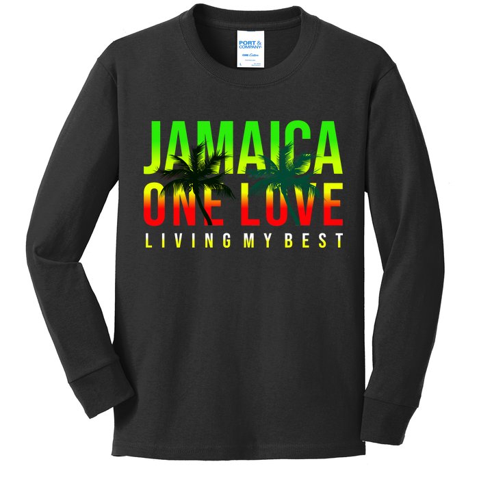 Jamaica One Love Kids Long Sleeve Shirt