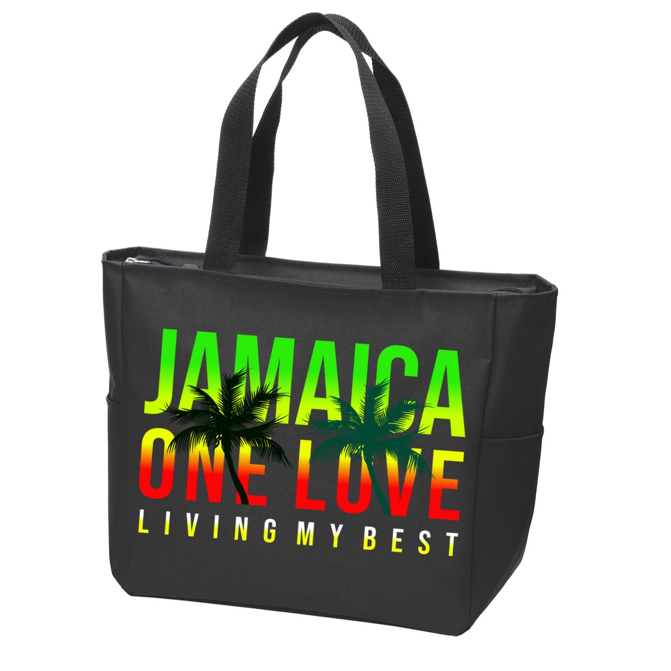 Jamaica One Love Zip Tote Bag