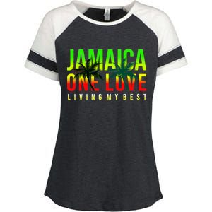 Jamaica One Love Enza Ladies Jersey Colorblock Tee