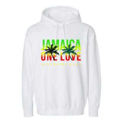 Jamaica One Love Garment-Dyed Fleece Hoodie