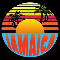 Jamaica Retro Circle Flexfit Unipanel Trucker Cap