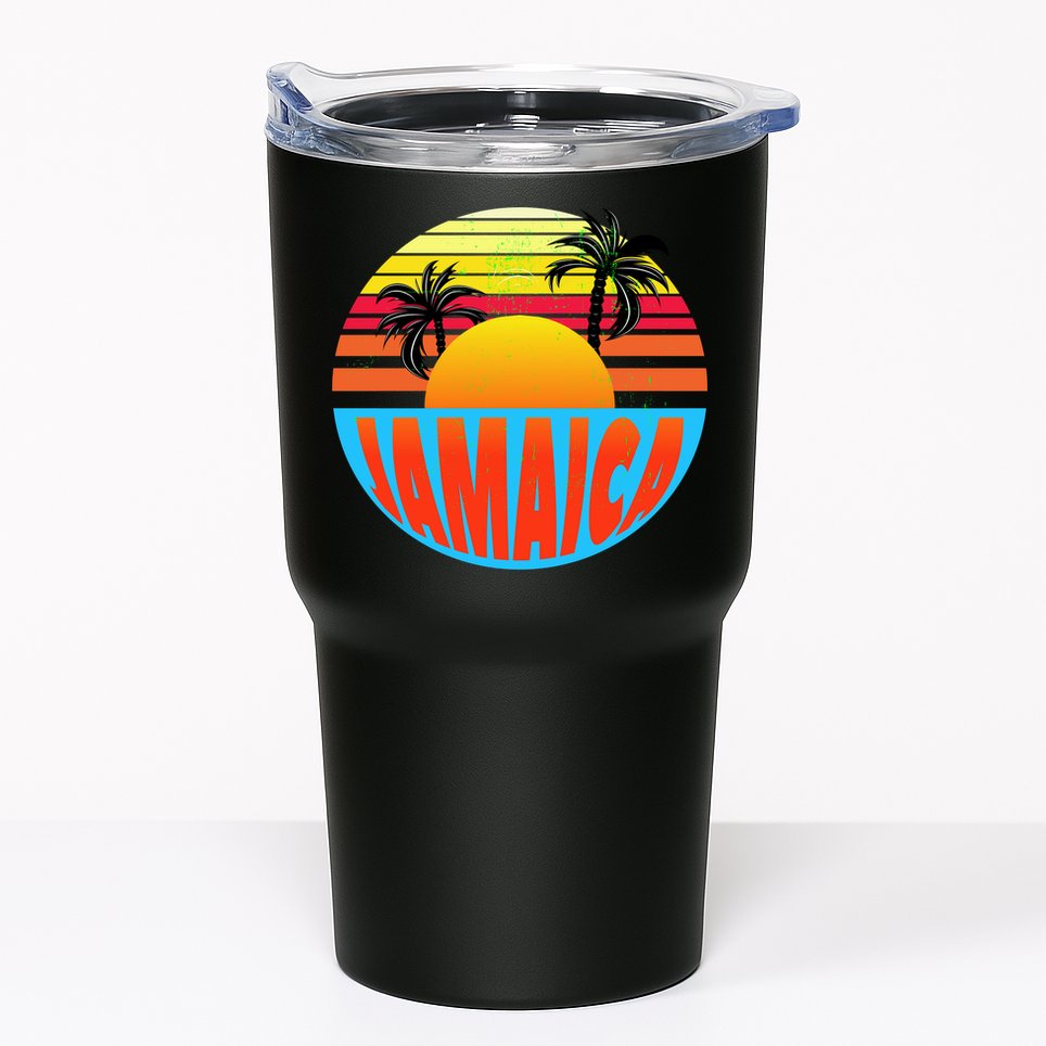 Jamaica Retro Circle Tumbler