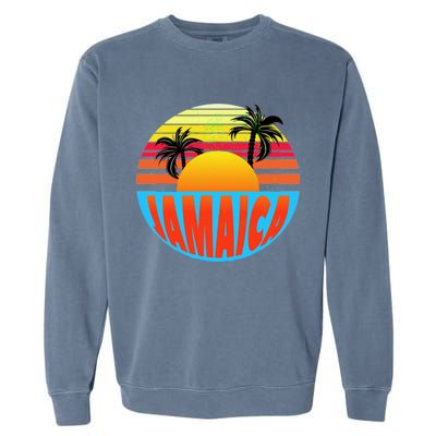 Jamaica Retro Circle Garment-Dyed Sweatshirt