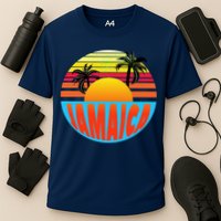 Jamaica Retro Circle Cooling Performance Crew T-Shirt