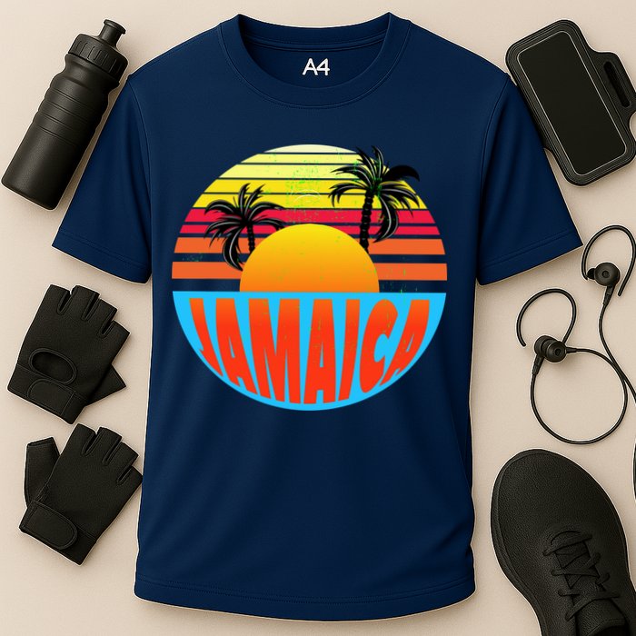 Jamaica Retro Circle Cooling Performance Crew T-Shirt