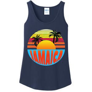 Jamaica Retro Circle Ladies Essential Tank