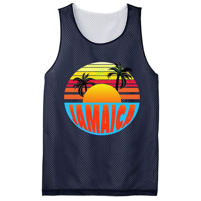 Jamaica Retro Circle Mesh Reversible Basketball Jersey Tank