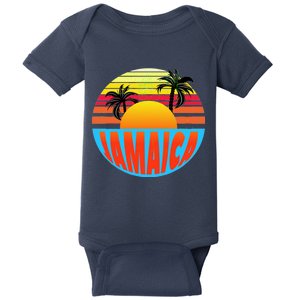 Jamaica Retro Circle Baby Bodysuit