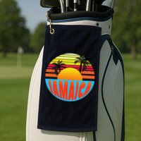 Jamaica Retro Circle Golf Towel