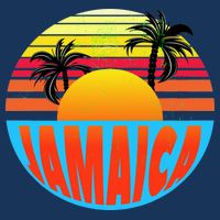 Jamaica Retro Circle Golf Towel