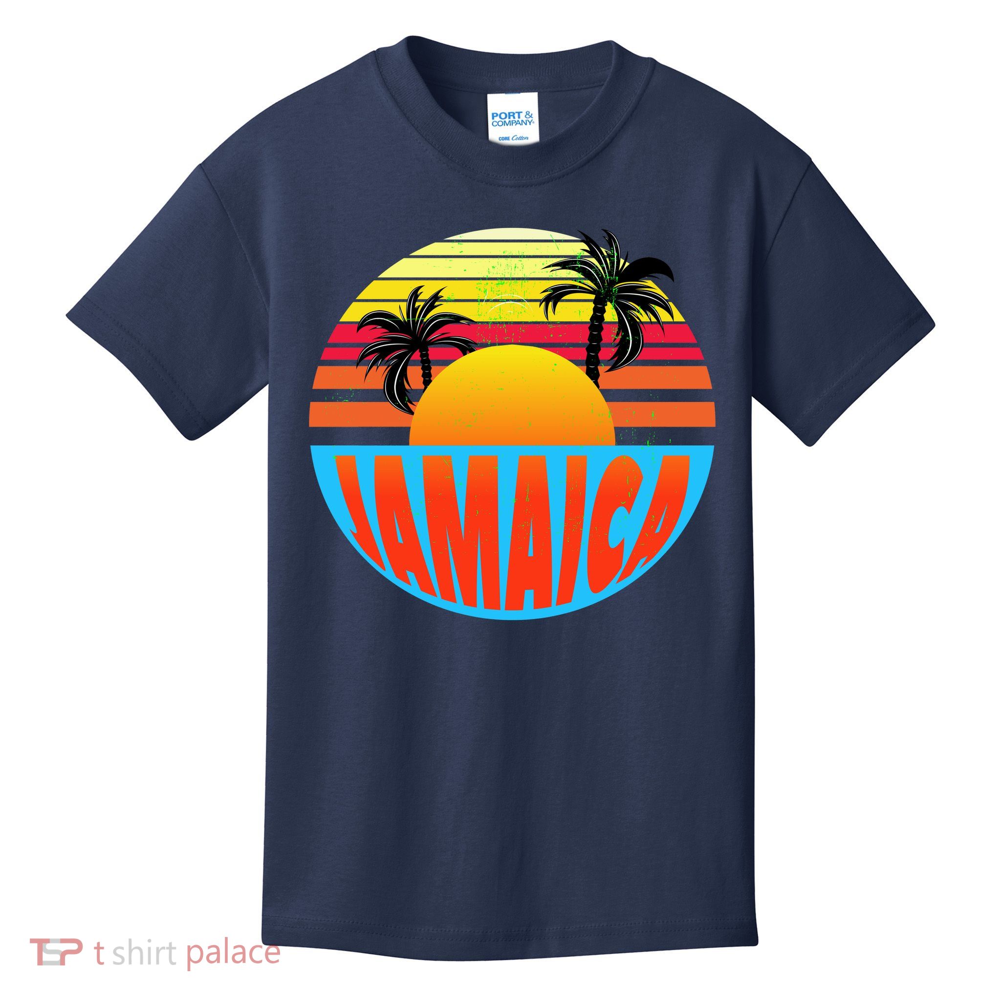 Jamaica Retro Circle Kids T-Shirt