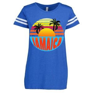 Jamaica Retro Circle Enza Ladies Jersey Football T-Shirt