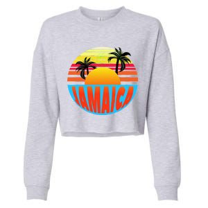 Jamaica Retro Circle Cropped Pullover Crew