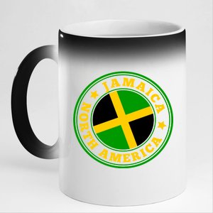 Jamaica Seal 11oz Black Color Changing Mug