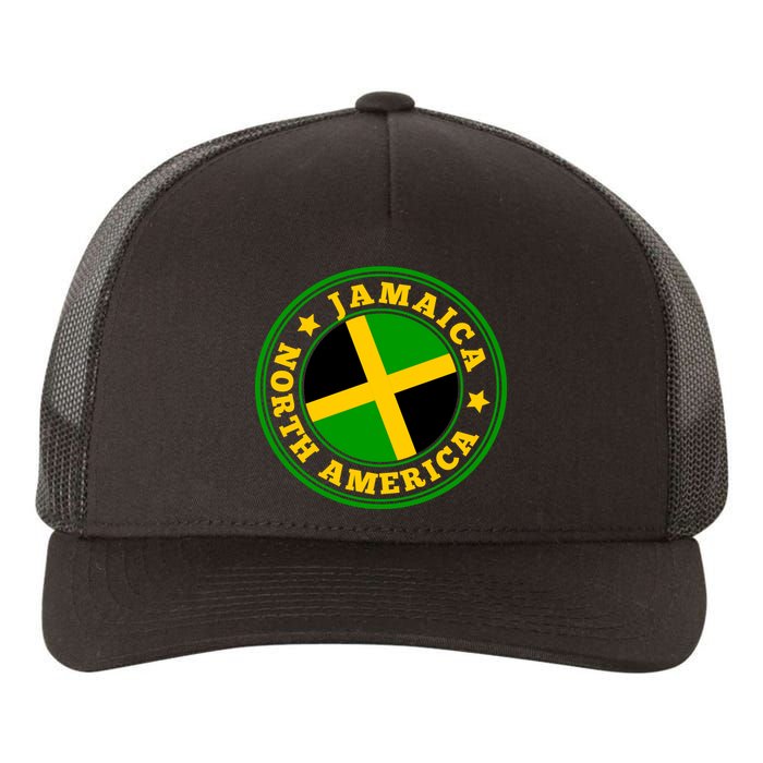 Jamaica Seal Yupoong Adult 5-Panel Trucker Hat