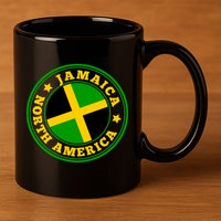 Jamaica Seal 11oz C Handle Ceramic Mug
