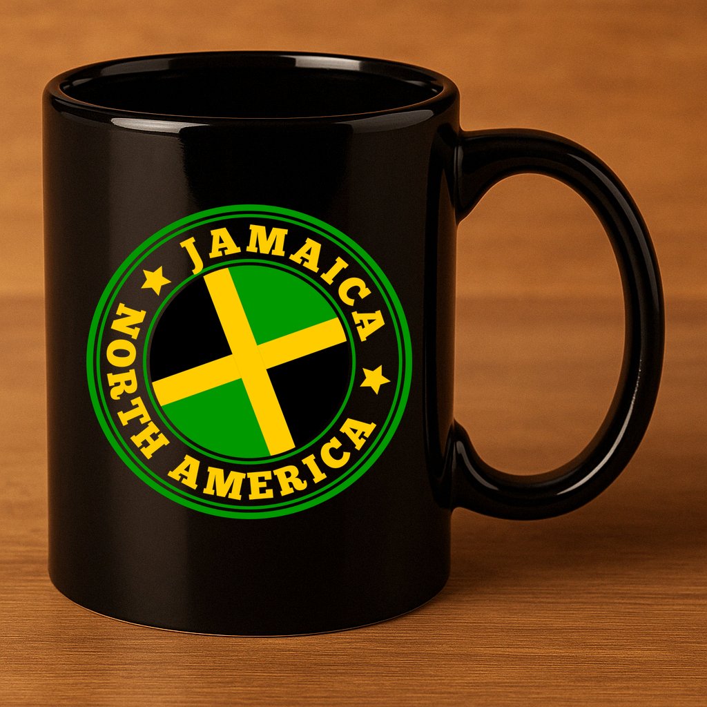 Jamaica Seal 11oz C Handle Ceramic Mug