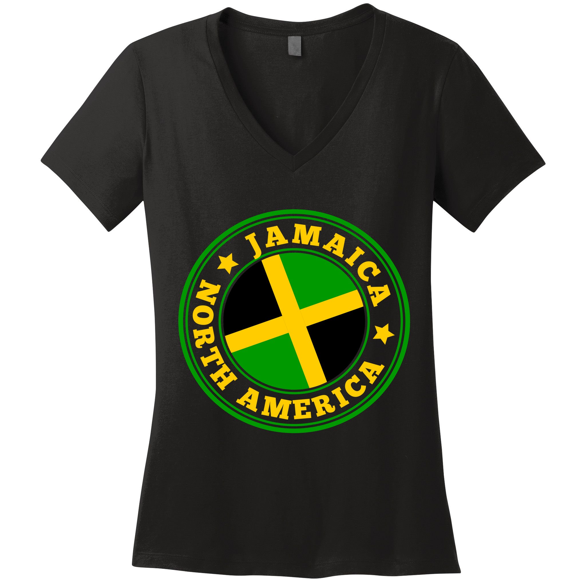Jamaica Seal Women's V-Neck T-Shirt