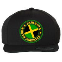 Jamaica Seal Wool Snapback Cap