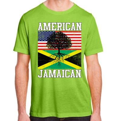 Jamaican American Flag Grown Roots Adult ChromaSoft Performance T-Shirt