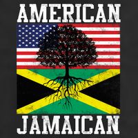 Jamaican American Flag Grown Roots Cool Comfort Performance Bucket Hat