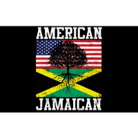 Jamaican American Flag Grown Roots Bumper Sticker