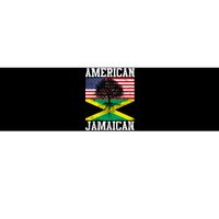 Jamaican American Flag Grown Roots Bumper Sticker