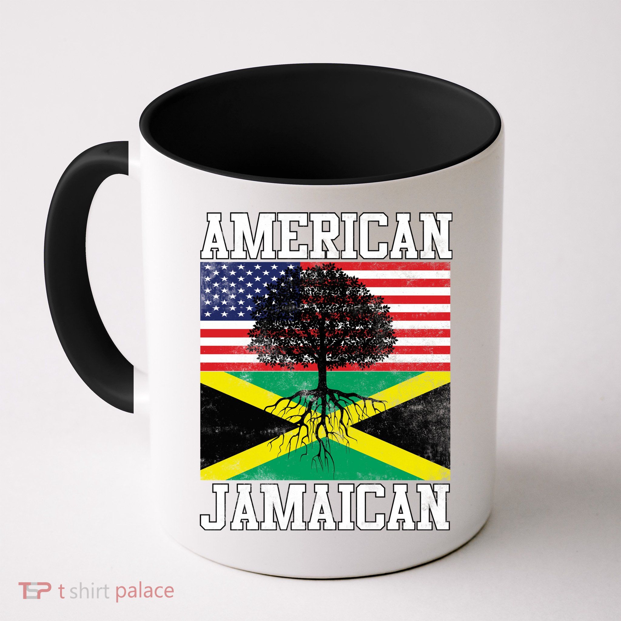 Jamaican American Flag Grown Roots Mug