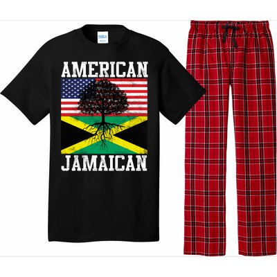 Jamaican American Flag Grown Roots Pajama Set