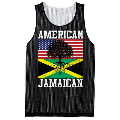 Jamaican American Flag Grown Roots Mesh Reversible Basketball Jersey Tank