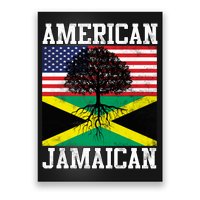 Jamaican American Flag Grown Roots Poster