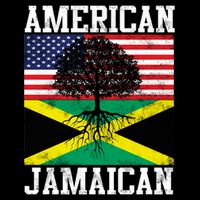 Jamaican American Flag Grown Roots Baby Bodysuit
